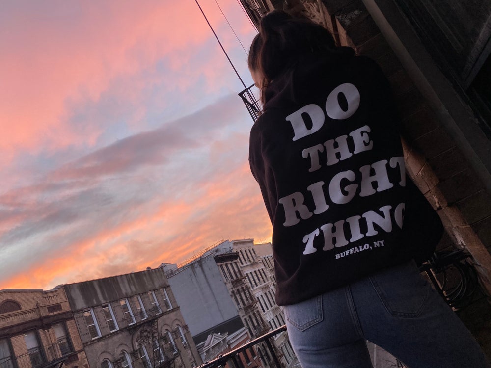 Do The Right Thing Heavy Weight Hoodie
