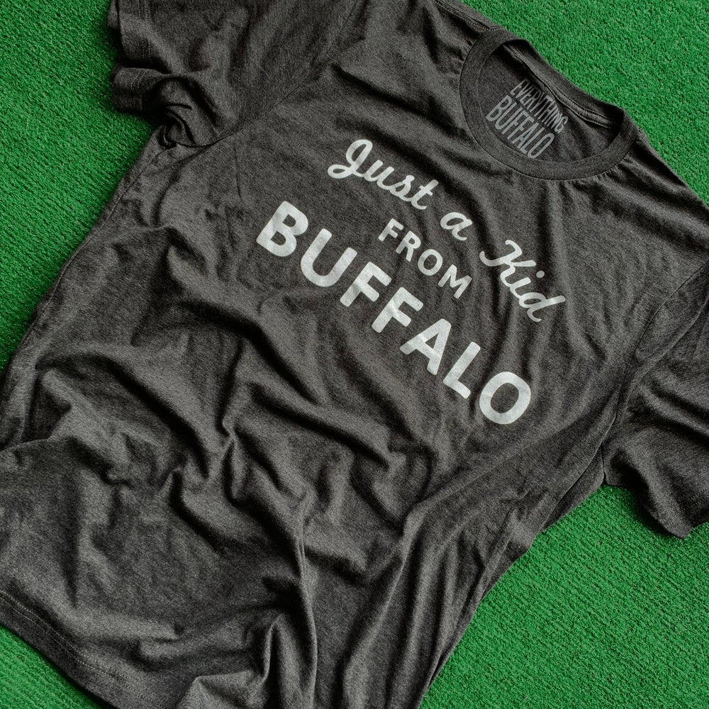 Just a Kid From Buffalo Tee Heather Grey