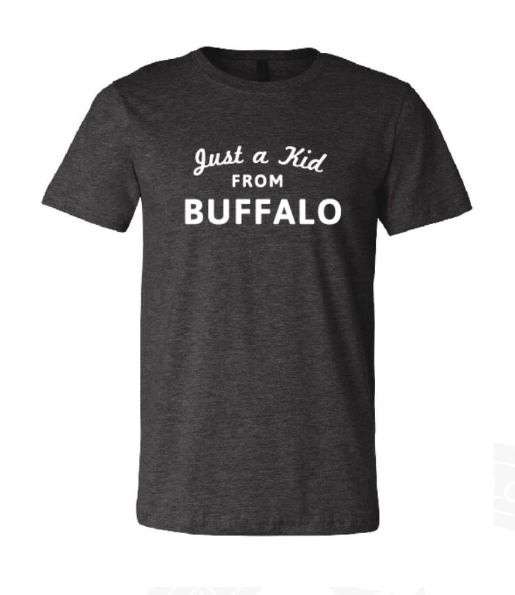 Just a Kid From Buffalo Tee Heather Grey