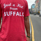 Just a Kid From Buffalo Tee Heather Red