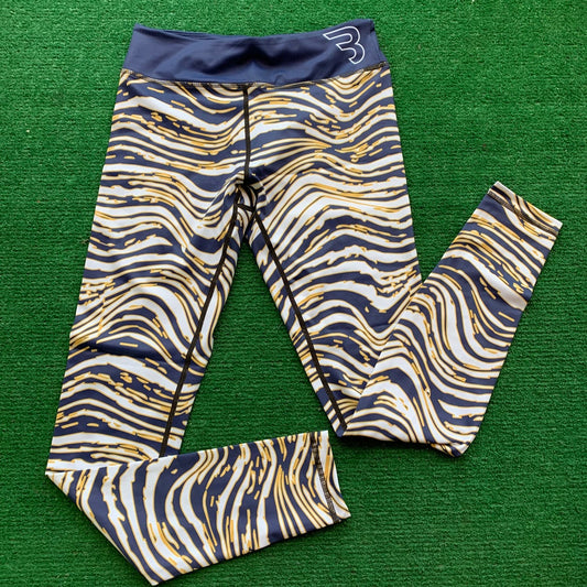 Blue and Gold Backers Leggings