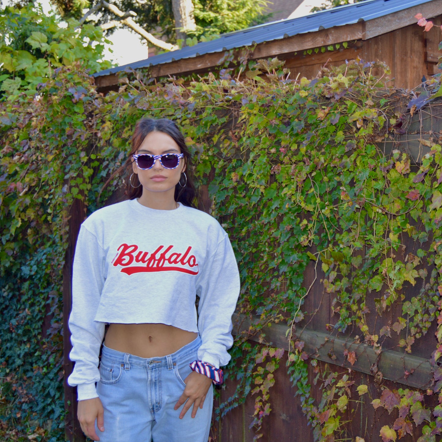 Women’s Script Cropped Crewneck