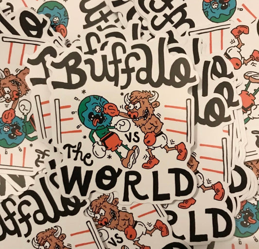 Buffalo VS the World Sticker
